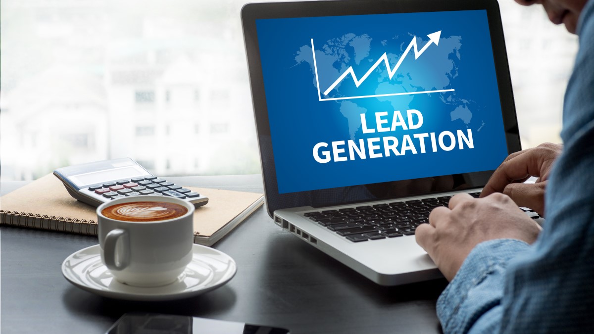 Man about to create a lead generation survey