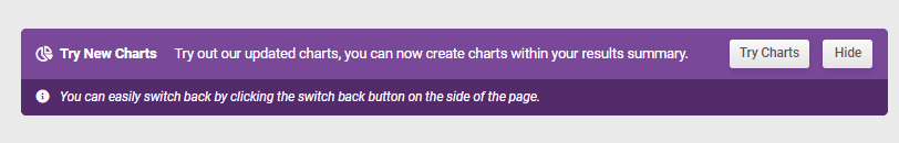 Image showing the beta feedback notification.