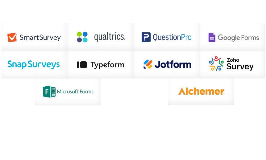Survey tool logos